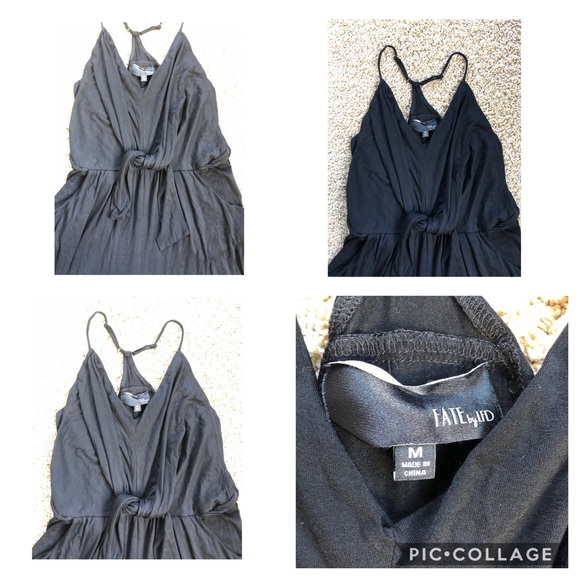 Fate by Led tie front romper jumper Sz M - Picture 6 of 8